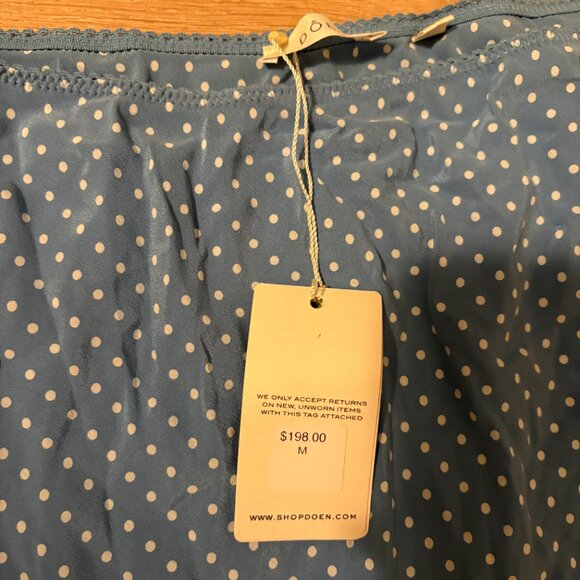 NWT Doen Blue Polka Dot Skirt Set Size S/M - Picture 5 of 6